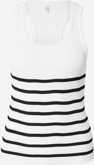 ONLY Knitted top 'LILL' in Black / White, Item view