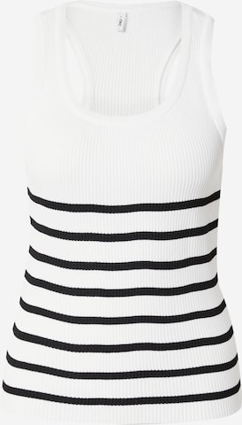 ONLY Knitted top 'LILL' in White: front
