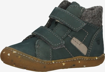 Pepino First-Step Shoes in Green: front