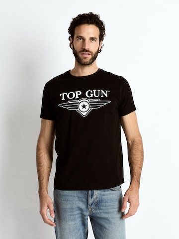 TOP GUN Shirt 'TG25022' in Black: front