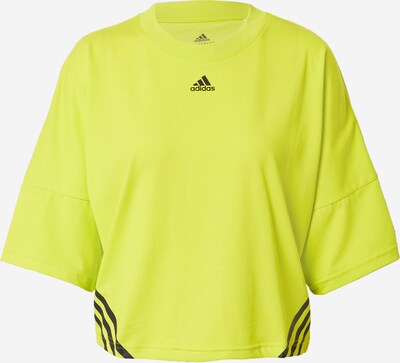 ADIDAS PERFORMANCE T-shirt fonctionnel en jaune fluo / noir, Vue avec produit