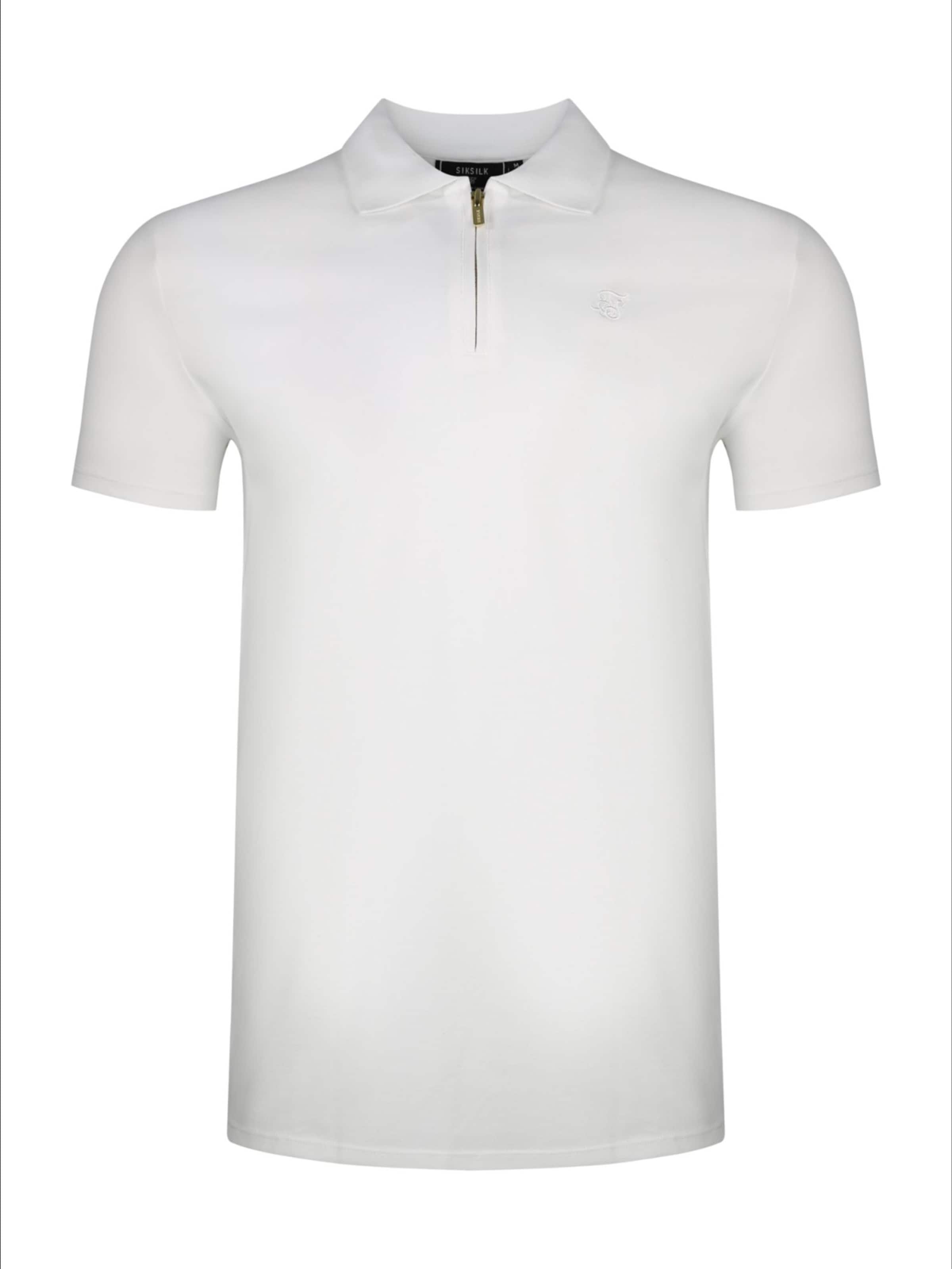 T-Shirt SikSilk en blanc : devant