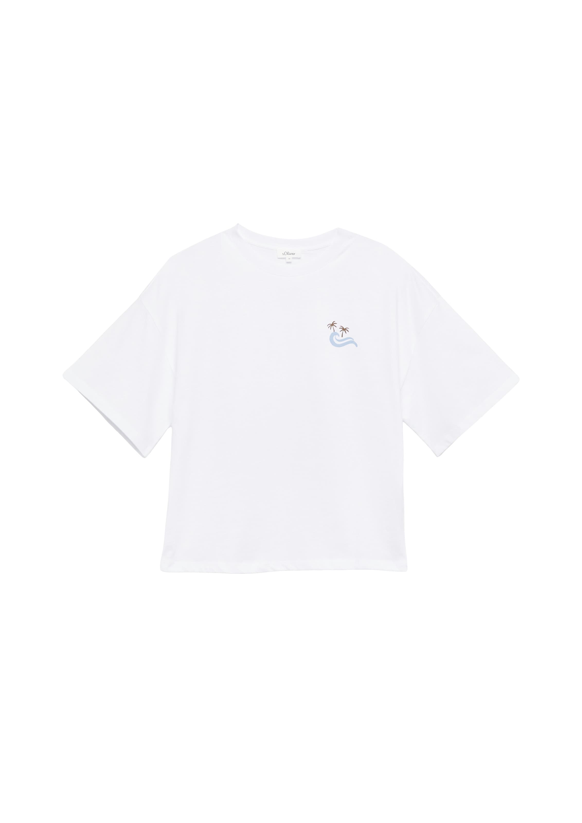 s.Oliver Shirt in Wit: voorkant