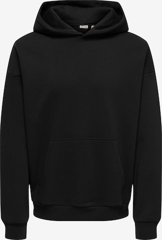 Felpa 'ONSCeres' di Only & Sons in nero: frontale