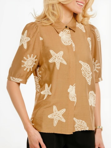 Liberte Essentiel Top ' FLORA ' - barna