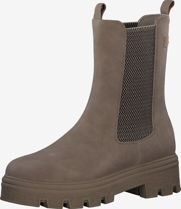 s.Oliver Chelsea boots in Brown: front