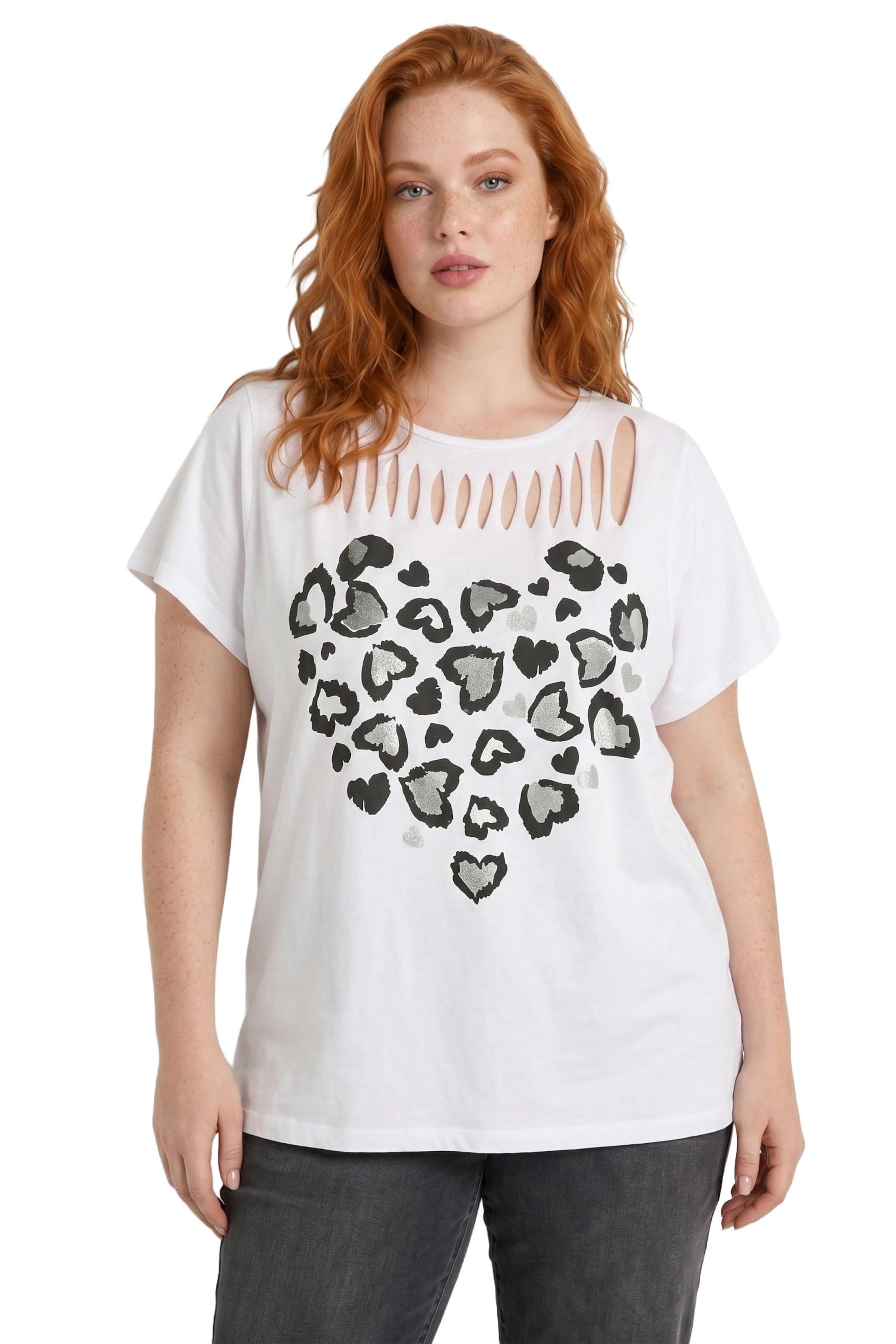 Shape Of You T-Shirt in Weiß: Vorderseite