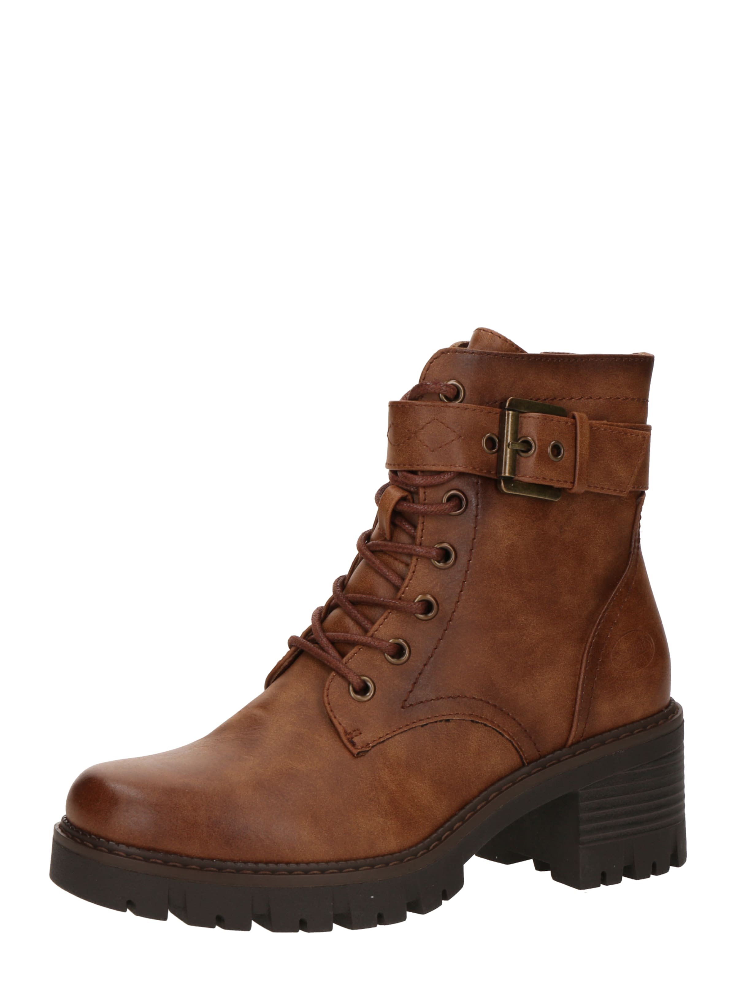 Dockers by Gerli Botki sznurowane w kolorze brązowy: przód