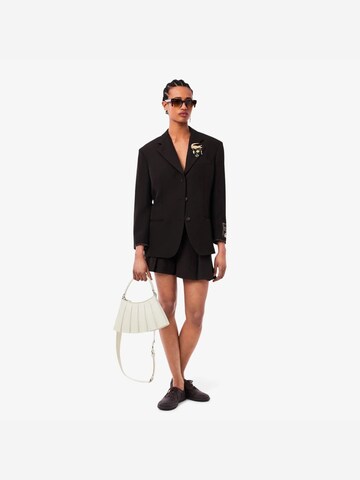 LACOSTE Håndtaske 'Lacoste Petit sac Lenglen Défilé en cuir - Cristalline' i hvid: forside