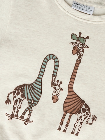 NAME IT Sweatshirt 'NMMDenson' in Beige