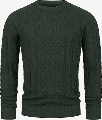 INDICODE JEANS Sweater in Green: front