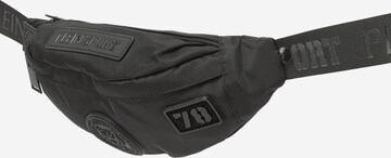 Plein Sport Чанта за кръста в черно: отпред