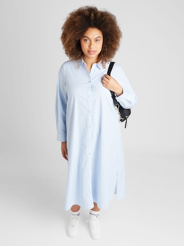 Robe-chemise 'BENNE' EVOKED en bleu