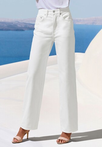 LASCANA Wide leg Jeans in White