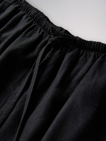 The Set Široký strih Nohavice - Čierna