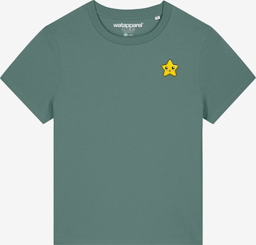 Watapparel T-Shirt 'Unbesiegbar' in Grün: Vorderseite