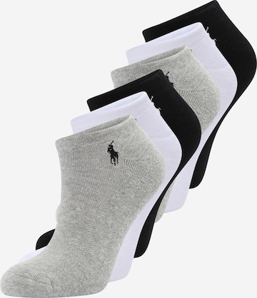 Polo Ralph Lauren Дамски чорапи тип терлици в сиво: отпред