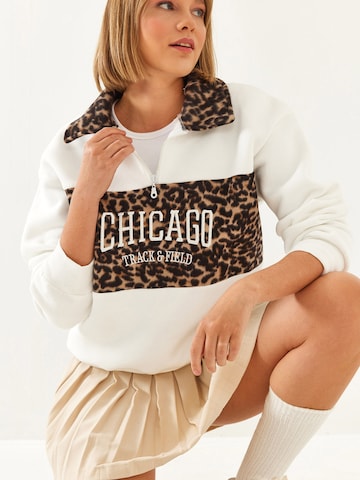 Bianco Lucci Bluzka sportowa w kolorze biały: przód