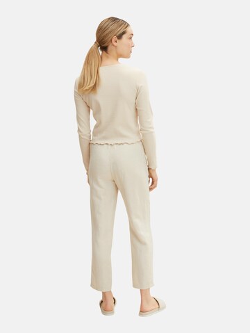 TOM TAILOR Loosefit Hose in Beige