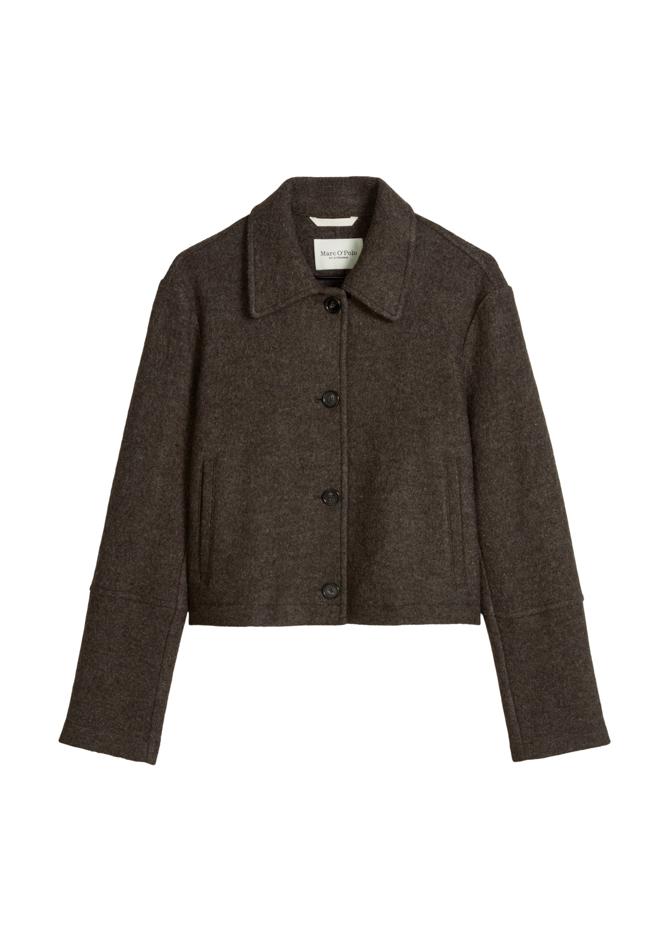 Veste mi-saison Marc O'Polo en marron : devant