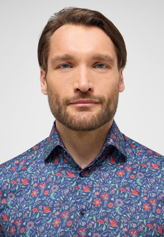 ETERNA Comfort fit Button Up Shirt in Blue