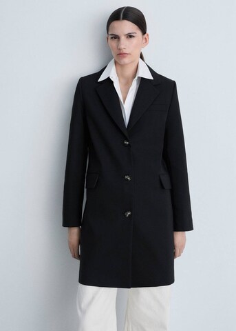 MANGO Mantel 'Manila' in Schwarz: Vorderseite