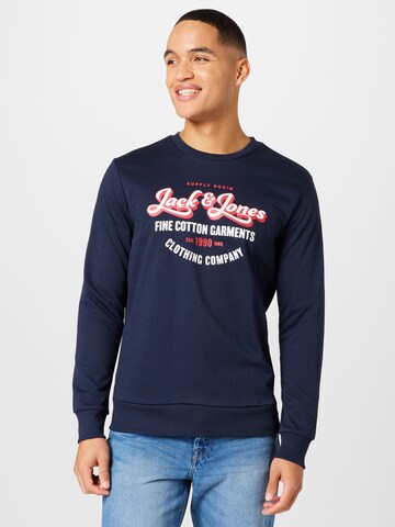 JACK & JONES Sweatshirt 'ANDY' in Blauw: voorkant