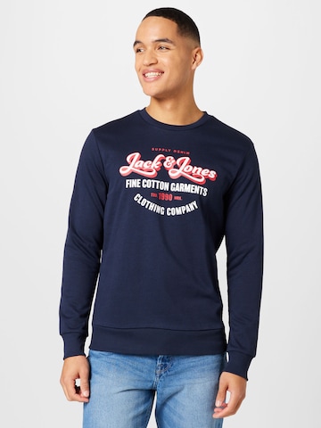 JACK & JONES Sweatshirt 'ANDY' i blå: framsida