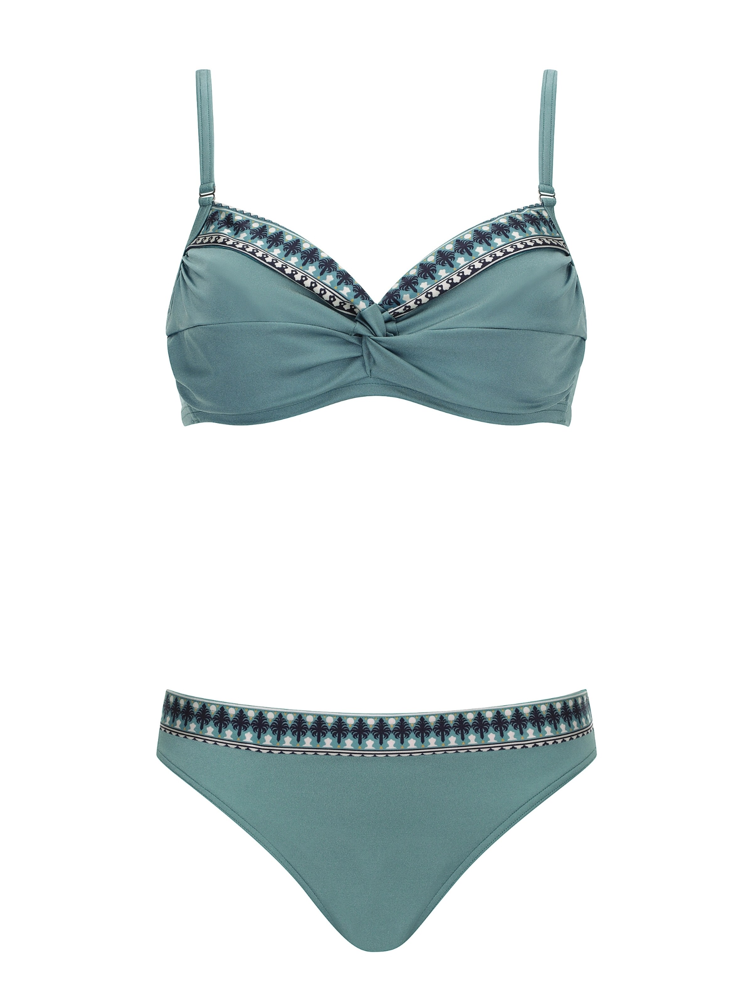 OLYMPIA Bustier Bikini i blå: forside