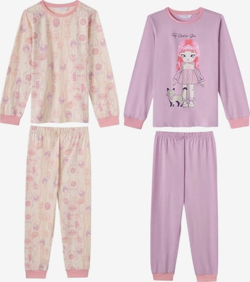 Pigiama 'PENTI Mädchen-Pyjamaset Starlit Friends aus Baumwolle, langarm' di Penti in colori misti: frontale