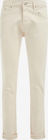 WE Fashion Slim fit Jeans in Beige: front