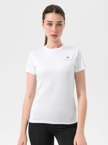 MOROTAI Performance Shirt 'Naka' in White: front