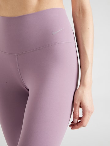 NIKE Skinny Športne hlače 'ZENVY' | vijolična barva