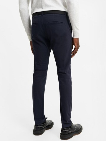 WE Fashion Slim fit Chino Pants in Blue