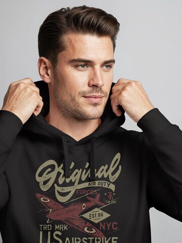 Neverless Sweatshirt 'Airstrike Spitfire' in Black