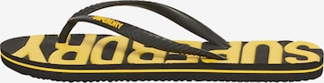 Tongs Superdry en jaune : devant