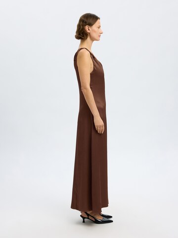 SELECTED FEMME Evening Dress 'SLFNora' in Brown