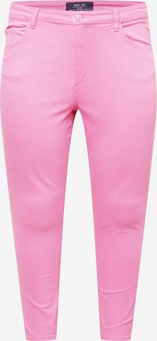 Noisy May Curve Jeans 'CALLIE' in Pink: predná strana