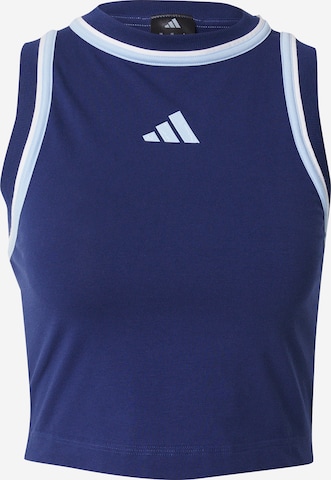 Top sportivo 'Essentials' di ADIDAS SPORTSWEAR in blu: frontale