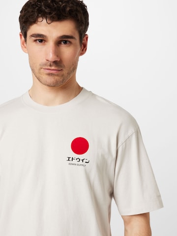 EDWIN T-Shirt 'Japanese Sun' in Beige