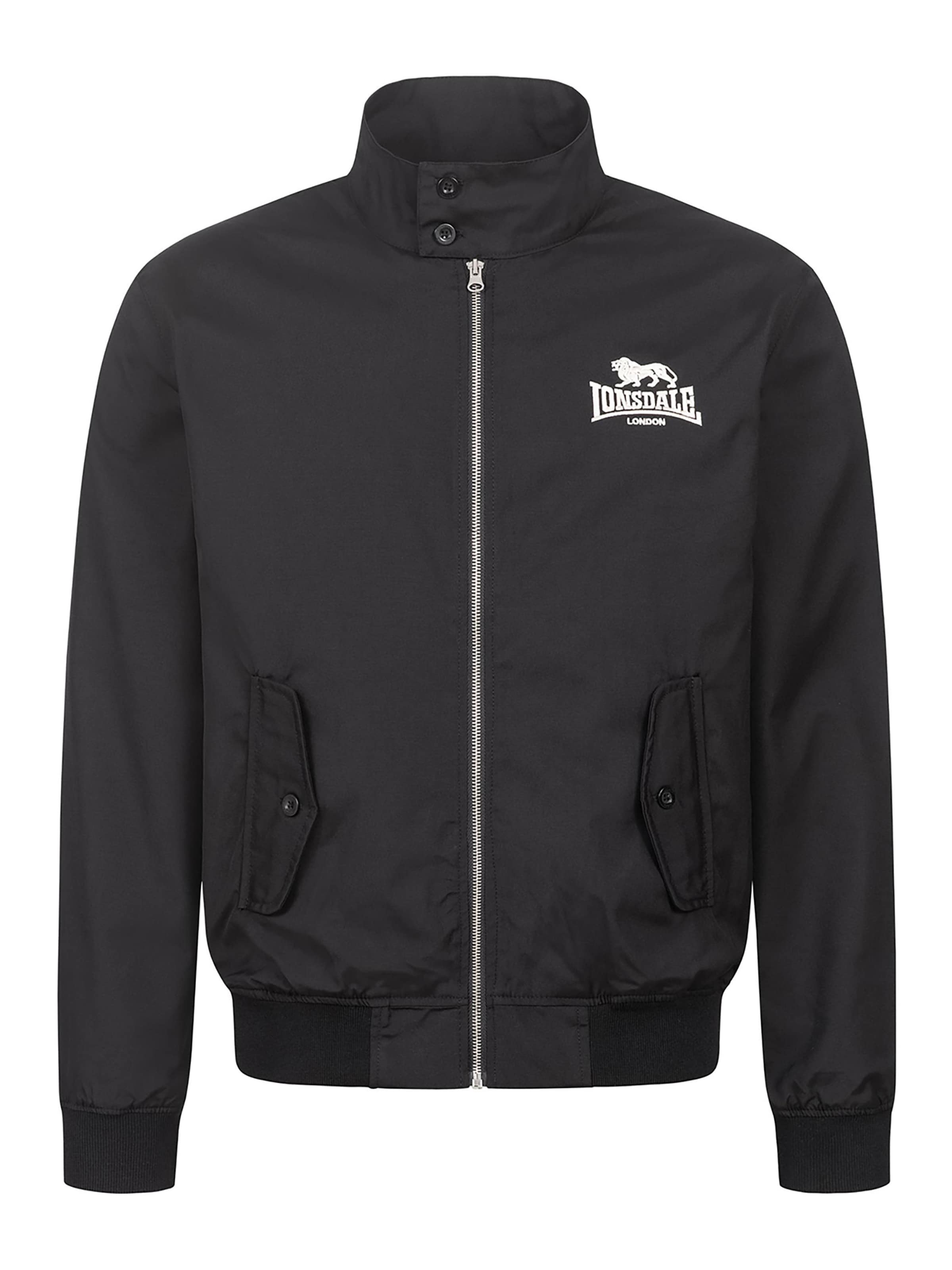 Veste mi-saison 'Classic' LONSDALE en noir : devant