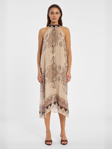 Ana Alcazar Jurk 'Deani' in Beige: voorkant