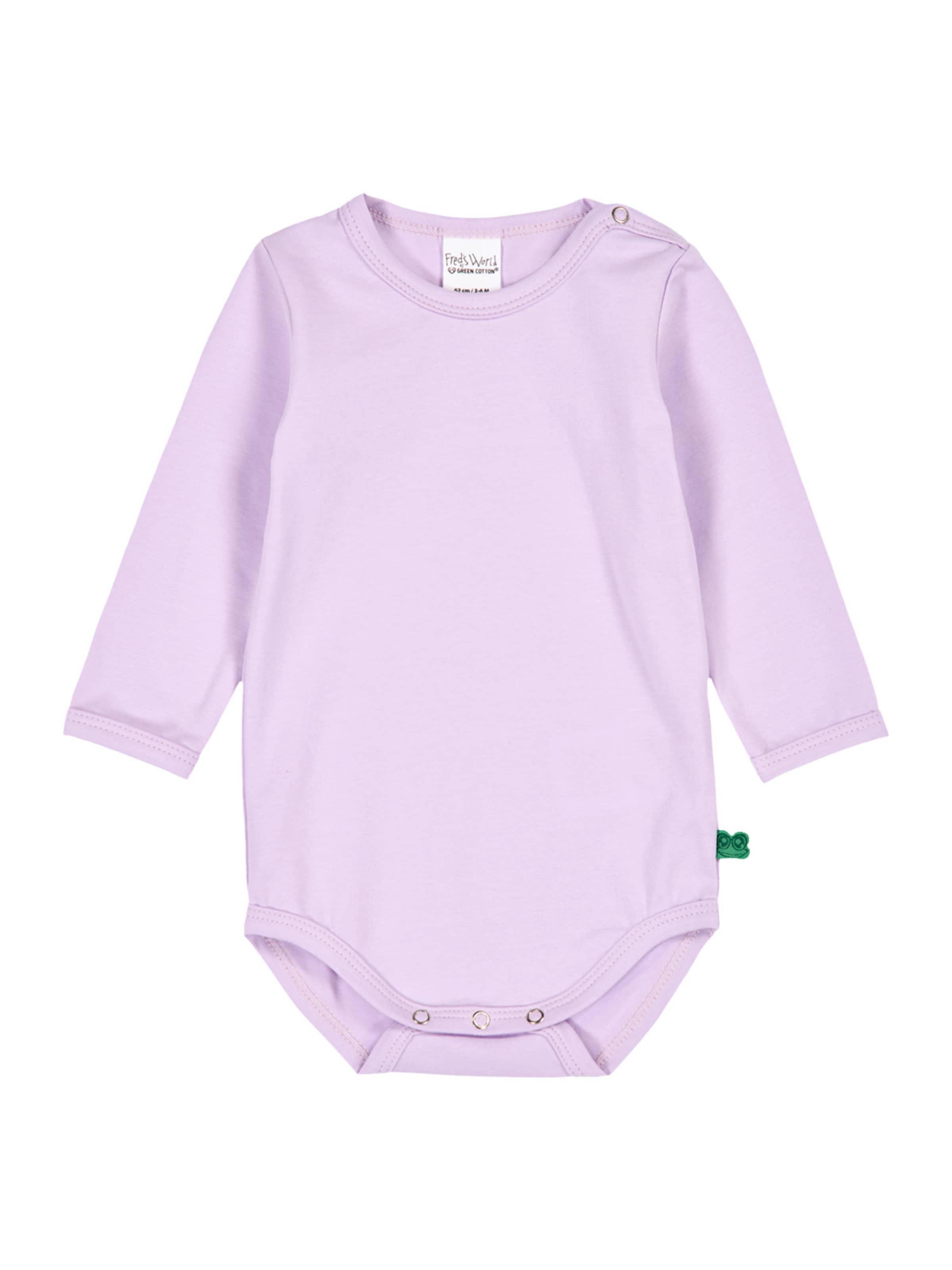 Barboteuse / body '1582078600' Fred's World by GREEN COTTON en violet : devant