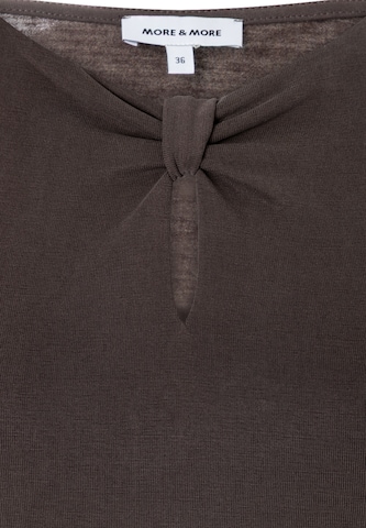 T-shirt MORE & MORE en marron