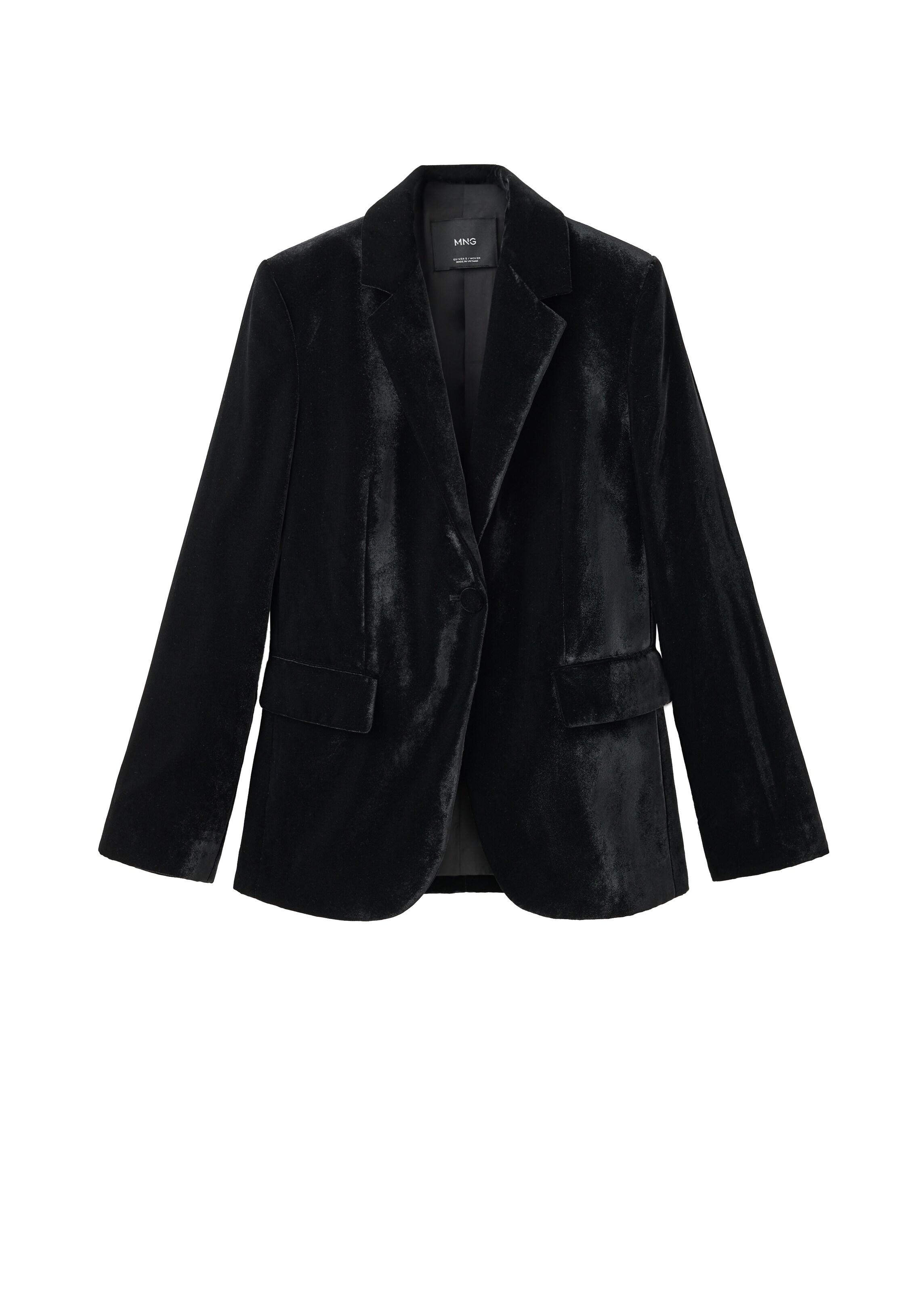 MANGO Blazer 'COMBI' in Black: front