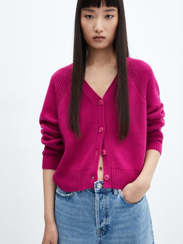 MANGO Cardigan 'Basta' i pink: forside