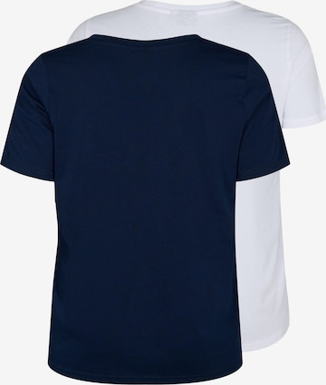 Zizzi Shirt 'MKATJA' in Blauw
