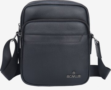 Borsa a tracolla 'Borsa a Tracolla Uomo Vera Pelle B Cavalli Zip 20x25x8cm' di B. Cavalli in blu: frontale