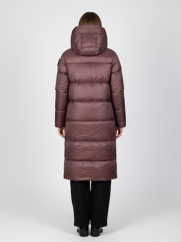 Blauer Mantel 'Celia' in Rot