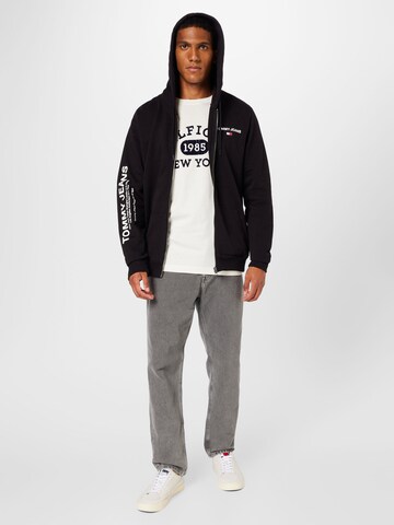 Tommy Jeans Zip-Up Hoodie in Black